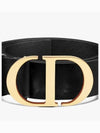 30 Montaigne Leather Belt Black - DIOR - BALAAN 4