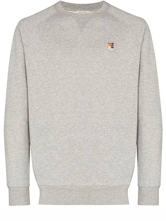 Fox Head Patch Classic Sweatshirt Grey Melange - MAISON KITSUNE - BALAAN 2