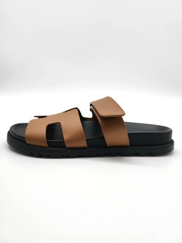 Chypre Sandals Calfskin Brown H222299Z - HERMES - BALAAN 3