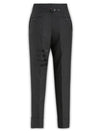 4 Bar Classic Backstrap Wool Straight Pants Dark Grey - THOM BROWNE - BALAAN 3