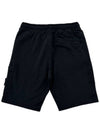 Fleece Bermuda Shorts Black - STONE ISLAND - BALAAN 3