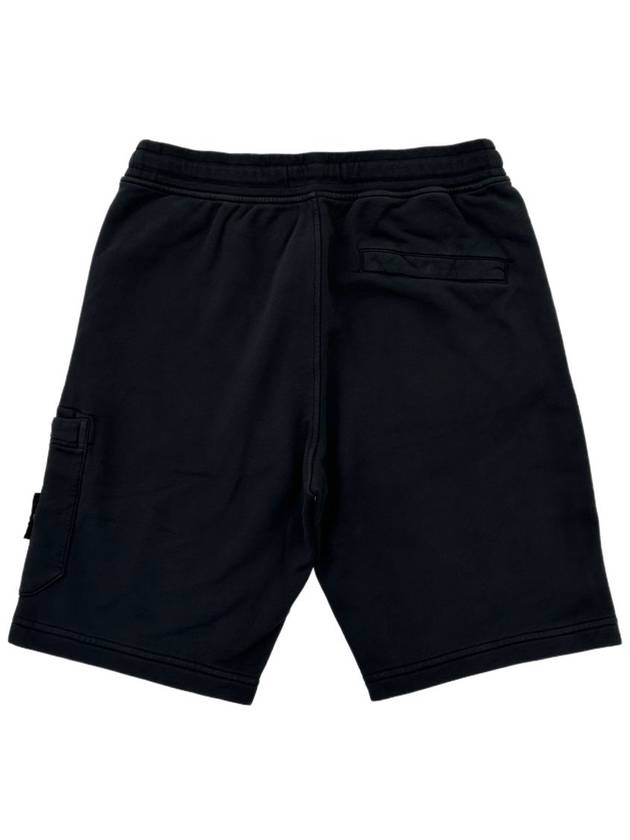 Fleece Bermuda Shorts Black - STONE ISLAND - BALAAN 3