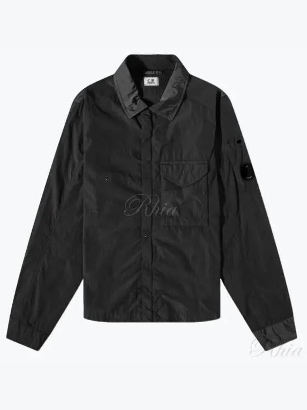 Chrome-R Zip-Up Over Long Sleeve Shirt Black - CP COMPANY - BALAAN 2