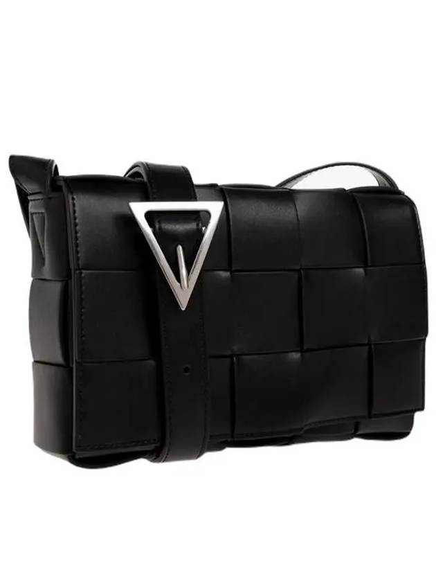 Urban Leather Crossbody Cassette Black Silver - BOTTEGA VENETA - BALAAN 3