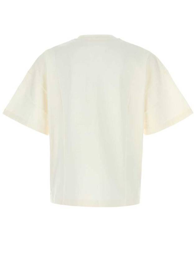 Logo Print Short Sleeve T-Shirt White - JIL SANDER - BALAAN 3