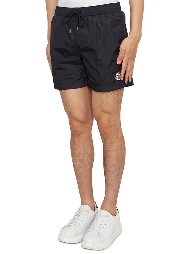 Moncler Logo Swim Shorts Night Blue - MONCLER - BALAAN 3