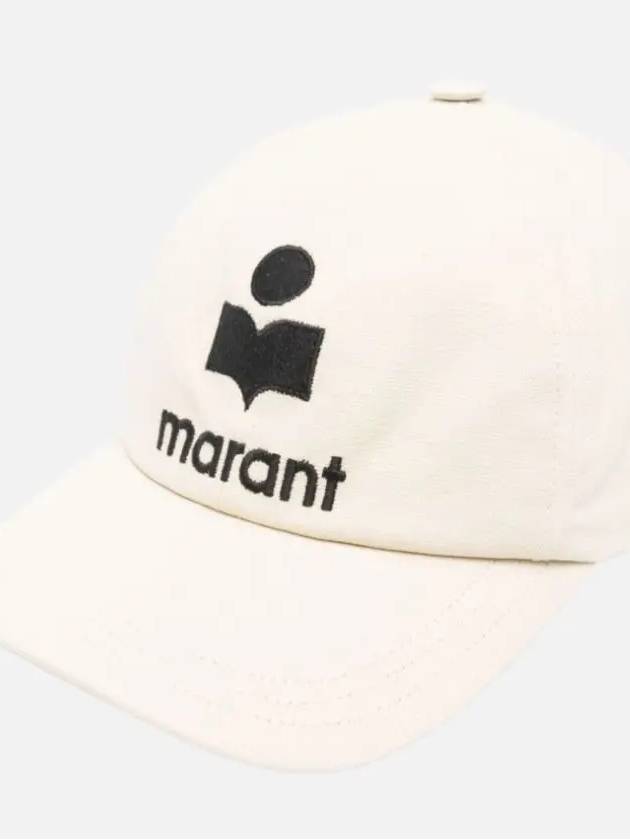 Tyron Logo Ball Cap Beige - ISABEL MARANT - BALAAN 3