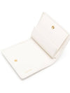 Matelasse Leather Half Wallet White - MIU MIU - BALAAN 5