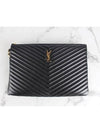 Clutch Black L - SAINT LAURENT - BALAAN 3