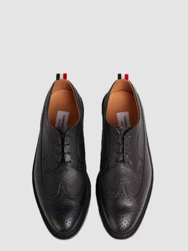 Men's Classic Long Wing Brogue Lace Up Brogue Shoes Black - THOM BROWNE - BALAAN 2