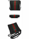 Stripe Messenger Bag Black - GUCCI - BALAAN 4