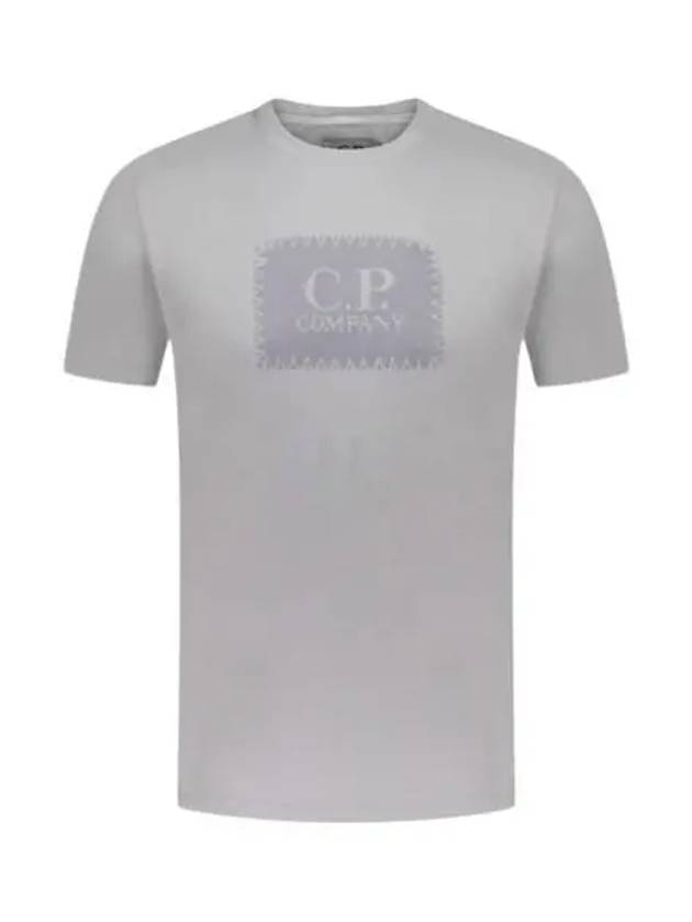 30/1 Jersey Label Style Logo Short Sleeve T-Shirt Grey - CP COMPANY - BALAAN 2