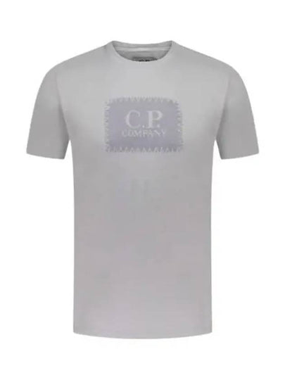 30/1 Jersey Label Style Logo Short Sleeve T-Shirt Grey - CP COMPANY - BALAAN 2