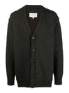 Elbow Patch Cardigan Dark Green - MAISON MARGIELA - BALAAN 2