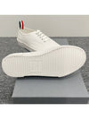 Women's Heritage Cotton Canvas Low Top Sneakers White - THOM BROWNE - BALAAN 8