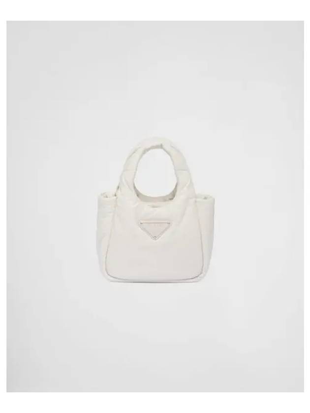 Small Padded Soft Nappa Leather Mini Bag White - PRADA - BALAAN 2