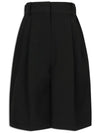 Basic Bermuda Pants Skirt Shorts Black MCSS24PT2BK - MACKY - BALAAN 2