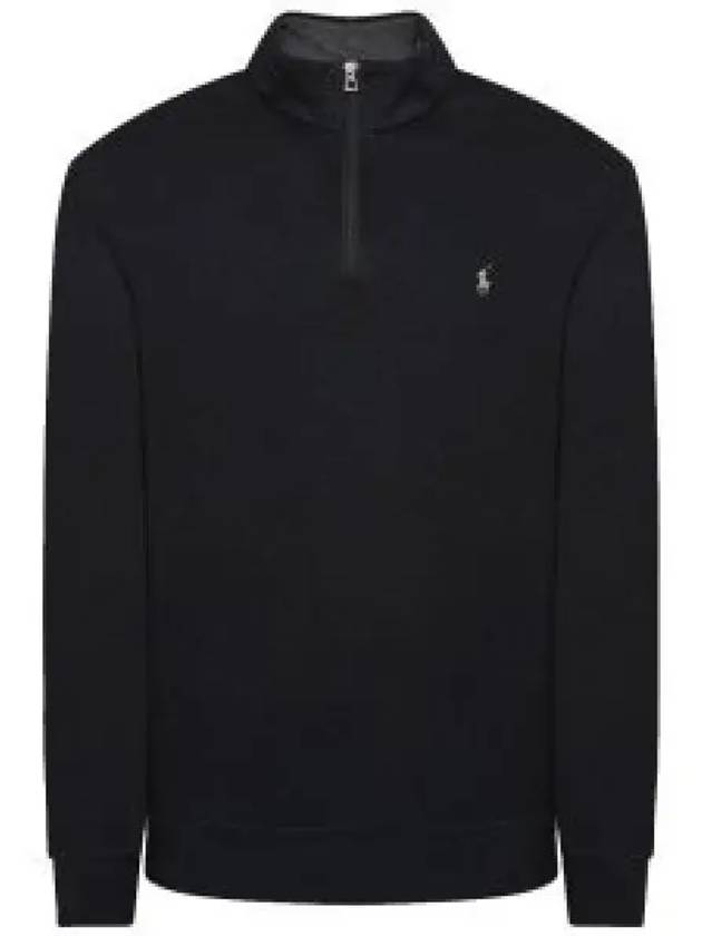 Logo Half Zip-up Sweatshirt Black - POLO RALPH LAUREN - BALAAN 2