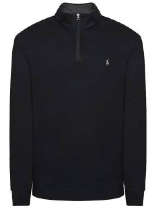 Logo Half Zip-up Sweatshirt Black - POLO RALPH LAUREN - BALAAN 2