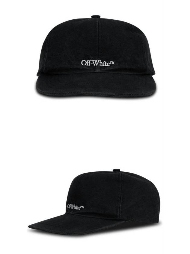 logo embroidery ball cap black - OFF WHITE - BALAAN 5