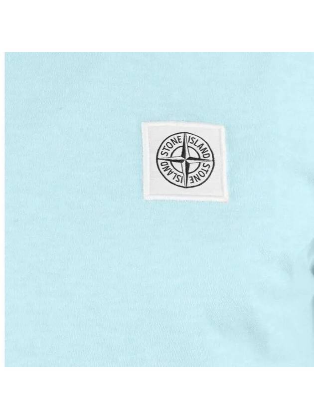 Men's Logo Short Sleeve T-Shirt Aqua Mint - STONE ISLAND - BALAAN 3