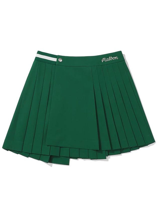 Unbalanced wrap skirt GREEN WOMAN - MALBON GOLF - BALAAN 1