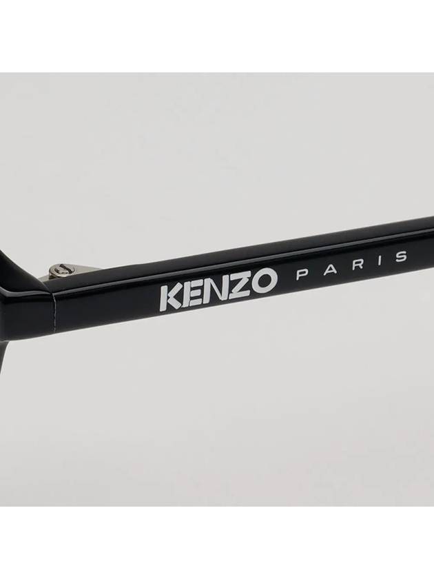 Glasses frame KZ50166I 001 round light horn rim black - KENZO - BALAAN 5