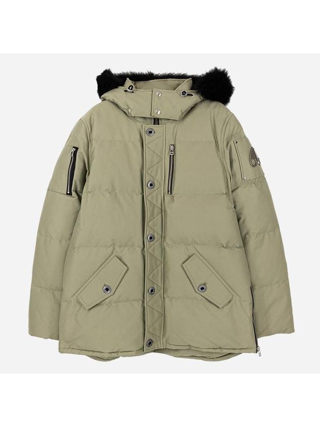 Cloud 3Q Logo Shearling Padding Green - MOOSE KNUCKLES - BALAAN 2