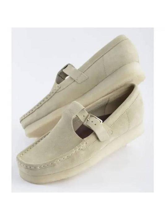 WALLABEE T BAR MAPLE SUEDE 26175665 Wallaby T bar black suede 270321 - CLARKS - BALAAN 1