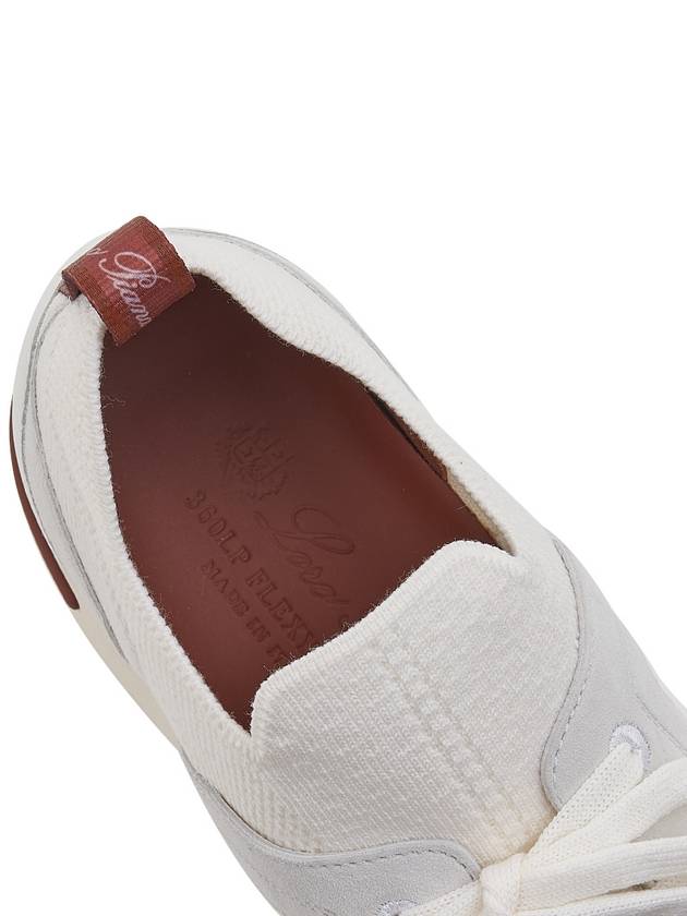 Women's 360 LP Flexy Walk Wool Low Top Sneakers White - LORO PIANA - BALAAN 8