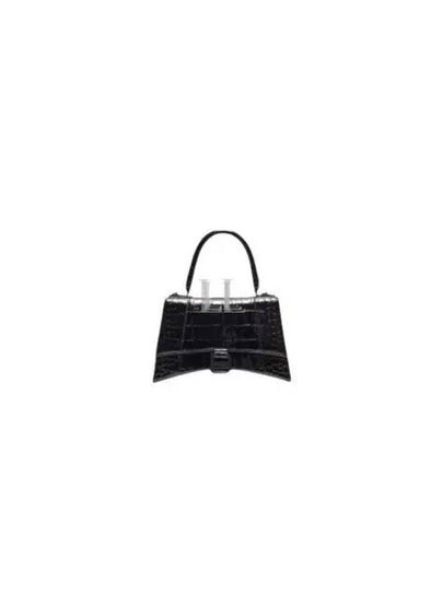 Hourglass Crocodile Embossed Cross Bag Black - BALENCIAGA - BALAAN 2