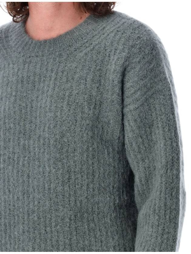 Alpaca Mohair Rib Knit Top Antique Clay - AMI - BALAAN 4