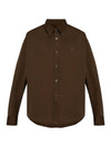 Boxy Fit Long Sleeve Shirt Dark Coffee - AMI - BALAAN 2