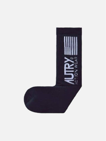 Iconic Logo Socks Navy - AUTRY - BALAAN 1