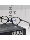 Glasses Frame TF5920DB 001 Round Horn Frame Blue Light Blocking Asian Fit Eye Protection - TOM FORD - BALAAN 2