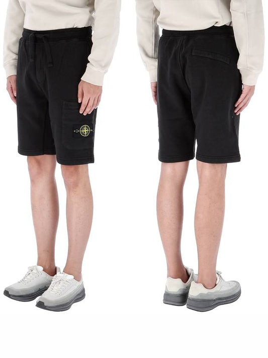 Wappen Bermuda Cargo Shorts Black - STONE ISLAND - BALAAN 2