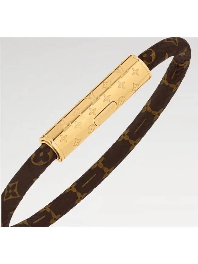 LV Confidential Monogram Canvas Bracelet Gold Brown - LOUIS VUITTON - BALAAN 2