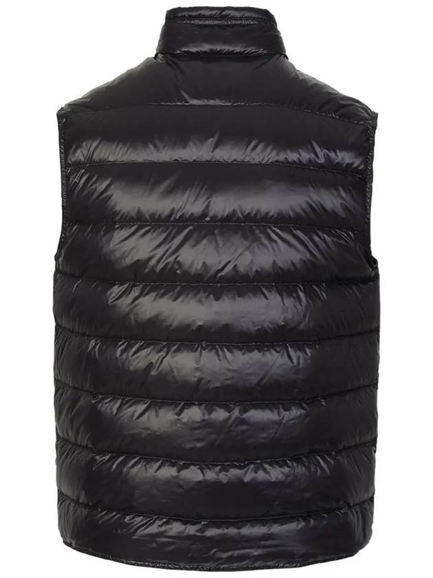 Gui Logo Patch Down Vest Black - MONCLER - BALAAN 4