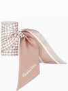 30 Montaigne Micha Silk Twill Scarf Rose - DIOR - BALAAN 4