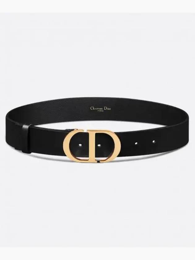 30 Montaigne Leather Belt Black - DIOR - BALAAN 2