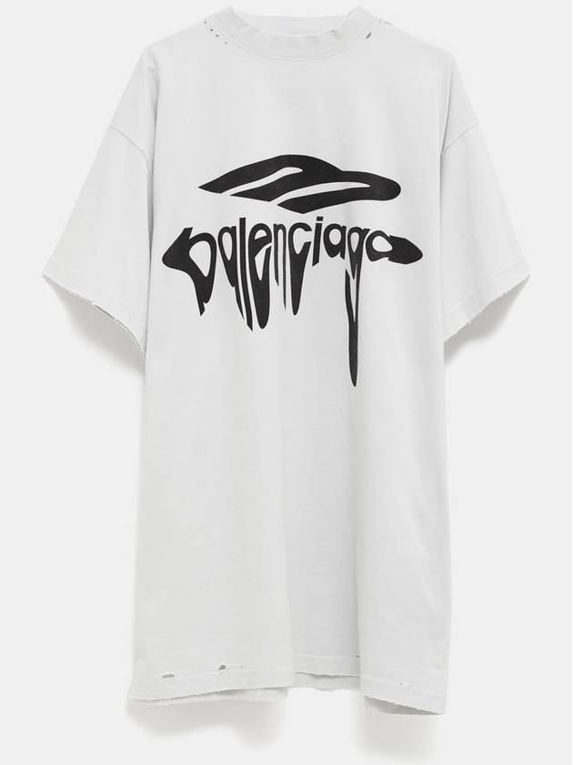 3B Liquefied T-Shirt Oversized for Men - BALENCIAGA - BALAAN 1