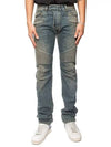 Medium blue slim biker jeans S5HT500C 816S - BALMAIN - BALAAN 2