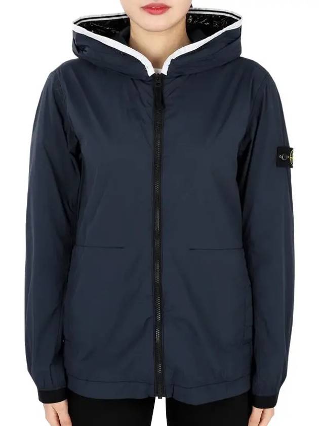 Kids Wappen Patch Zip-Up Hoodie Navy - STONE ISLAND - BALAAN 3