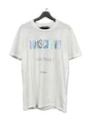 0708 5240 2001 Hologram Logo Short Sleeve TShirt White - MOSCHINO - BALAAN 1