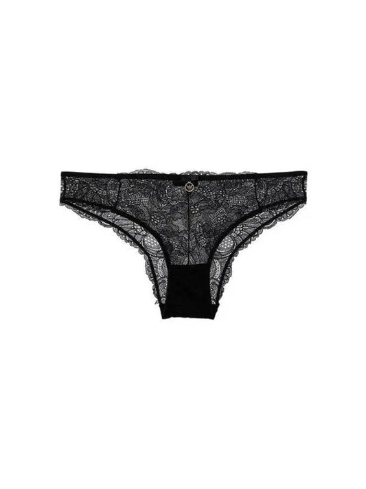 UNDERWEAR Women's Flower Lace Nylon Briefs Black - EMPORIO ARMANI - BALAAN 1