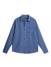 Regular Clean Linen Long Sleeve Shirt Bijou Blue - J.LINDEBERG - BALAAN 1