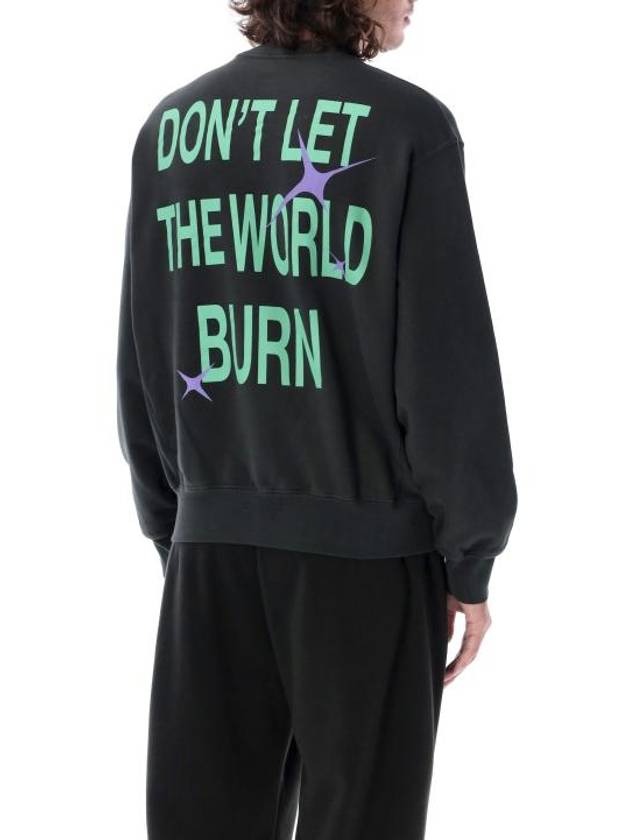 Logo Printing Sweatshirt Black Light Green - HERON PRESTON - BALAAN 3