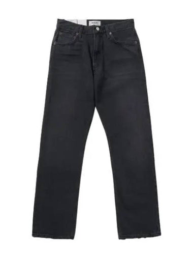 A Goldie Mia Straight Denim Pants Black - AGOLDE - BALAAN 1