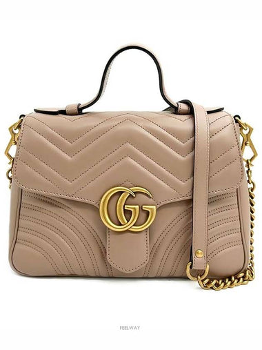 Matelasse Marmont Top Handle Bag 498110 - GUCCI - BALAAN 1