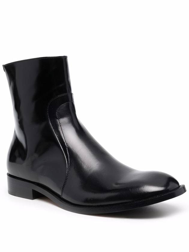 leather ankle boots dark brown - MAISON MARGIELA - BALAAN 5